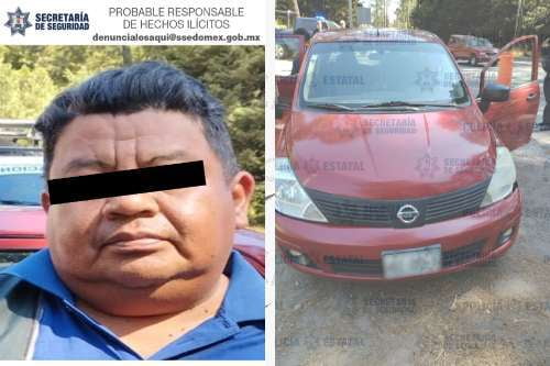 Recuperan en Zinacantepec, auto robado en Tenancingo